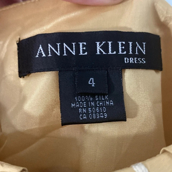 Anne Klein 100% Silk Dress Size 4 - Picture 8 of 10